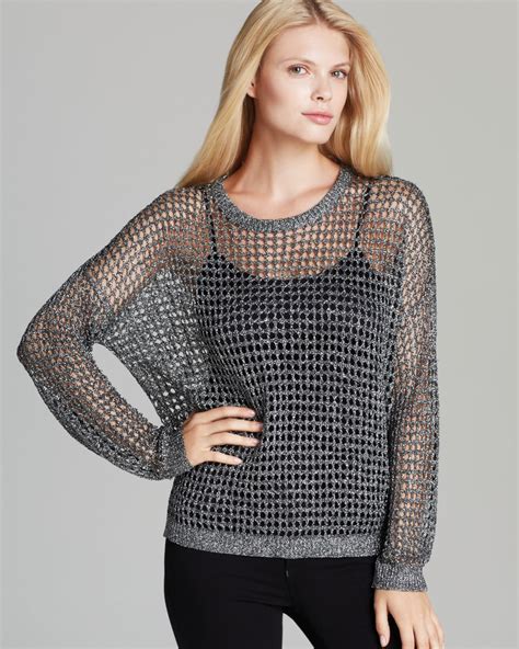 cooling fabric metallic sweater sale|women's metallic sweaters.